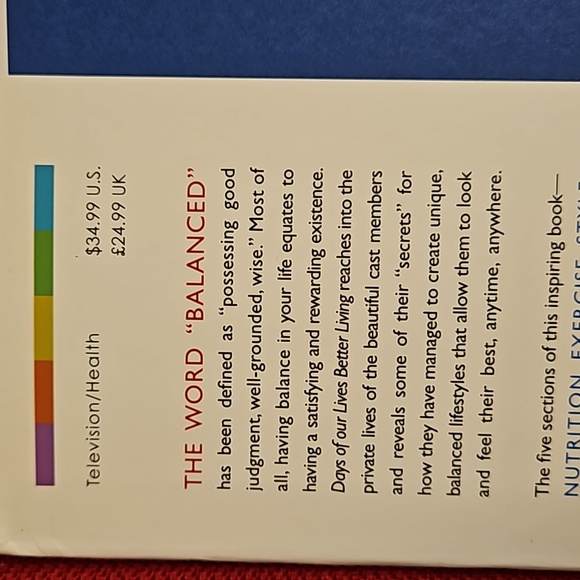 'Days of our lives' Better Living autographed copy lifestyle book cast tips - Picture 9 of 16